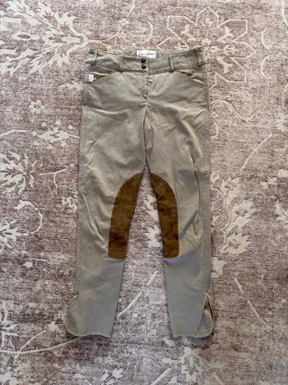 Tailored Sportsman Trophy Hunter Low-Rise Breeches, Tan, 28R